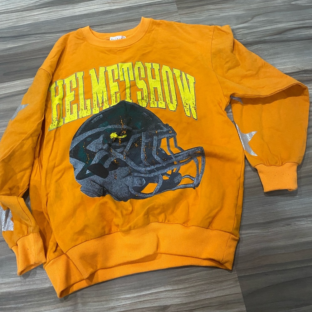 Vintage thrifted orange sweatshirt